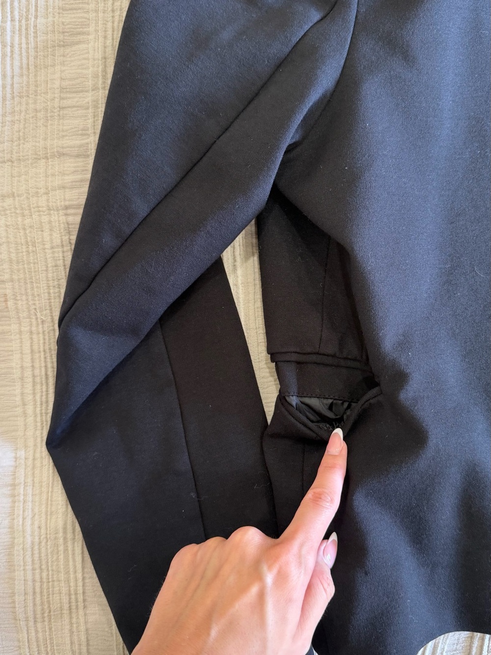 Black Double-Breasted Men’s Peacoat Jacket - Picture 3 of 4
